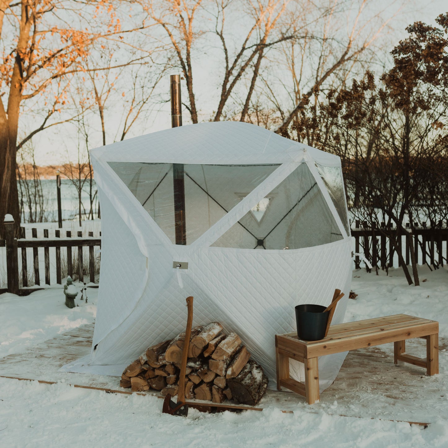 Halo Sauna Tent + Stove